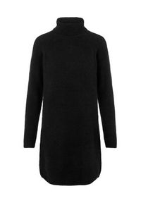 Pieces Sukienka dzianinowa Ellen 17119500 Czarny Regular Fit. Kolor: czarny. Materiał: syntetyk #4