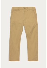 GAP - Spodnie dziecięce 110-176 cm. Okazja: na co dzień. Kolor: beżowy. Materiał: tkanina, bawełna, elastan. Wzór: gładki. Styl: casual #1