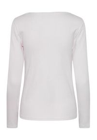 Pieces Bluzka 17135564 Biały Slim Fit. Kolor: biały. Materiał: bawełna #5