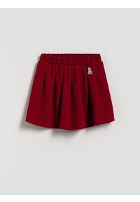 Reserved - Spódnico-szorty z wiskozą - bordowy. Kolor: czerwony. Materiał: wiskoza #1