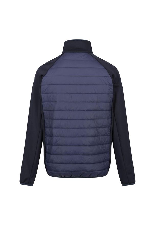 Regatta - Męska Kurtka Hybrydowa Clumber IV Full Zip. Kolor: czerwony, wielokolorowy, niebieski