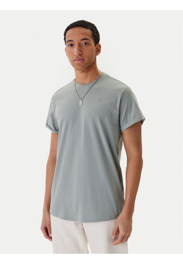 G-Star RAW - G-Star Raw T-Shirt Lash D16396-B353 Zielony Regular Fit. Kolor: zielony. Materiał: bawełna