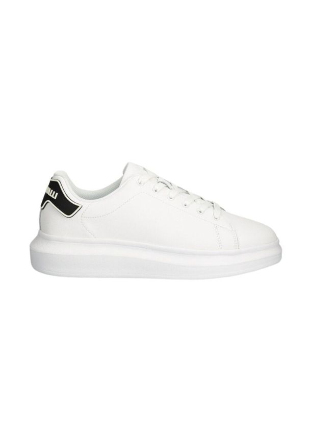 Just Cavalli - JUST CAVALLI Białe sneakersy Fondo Ursa Dis. 2. Kolor: biały