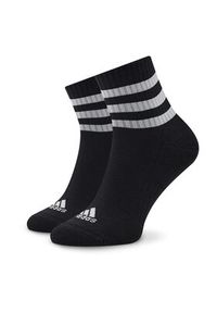 Adidas - adidas Zestaw 3 par wysokich skarpet unisex 3S C Spw Mid 3P IC1317 Czarny. Kolor: czarny. Materiał: bawełna