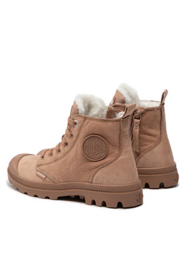 Palladium Trapery Pampa Hi Zip Wl 95982-254-M Brązowy. Kolor: brązowy. Materiał: skóra, nubuk