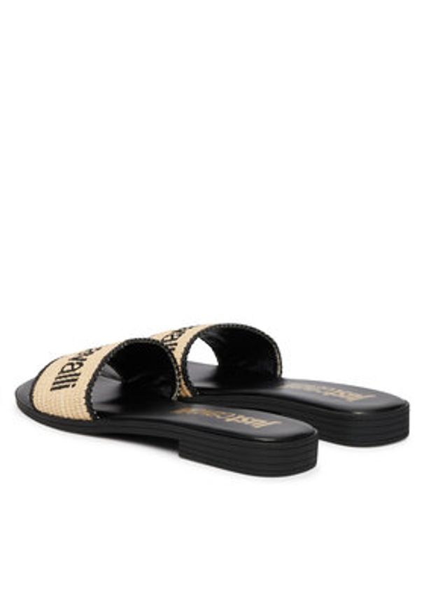 Just Cavalli Klapki 80RA3S80 ZSE60 Beżowy. Kolor: beżowy. Materiał: syntetyk