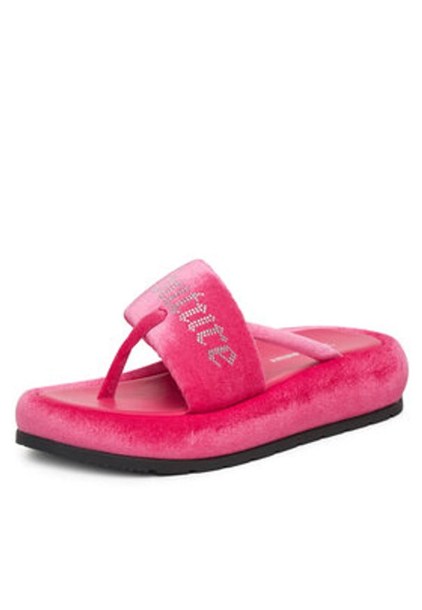 Juicy Couture Japonki WSS21533-01 Różowy. Kolor: różowy. Materiał: materiał