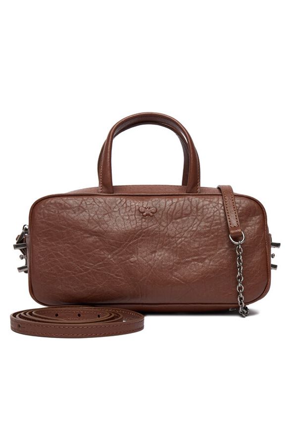Weekend Max Mara Torebka Tundra 2525516095600 Brązowy. Kolor: brązowy. Materiał: skórzane