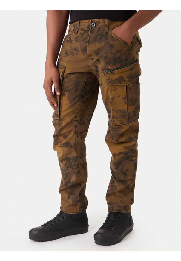 G-Star RAW - G-Star Raw Spodnie materiałowe Rovic Zip 3D D02190-E081 Zielony Tapered Fit. Kolor: zielony. Materiał: bawełna