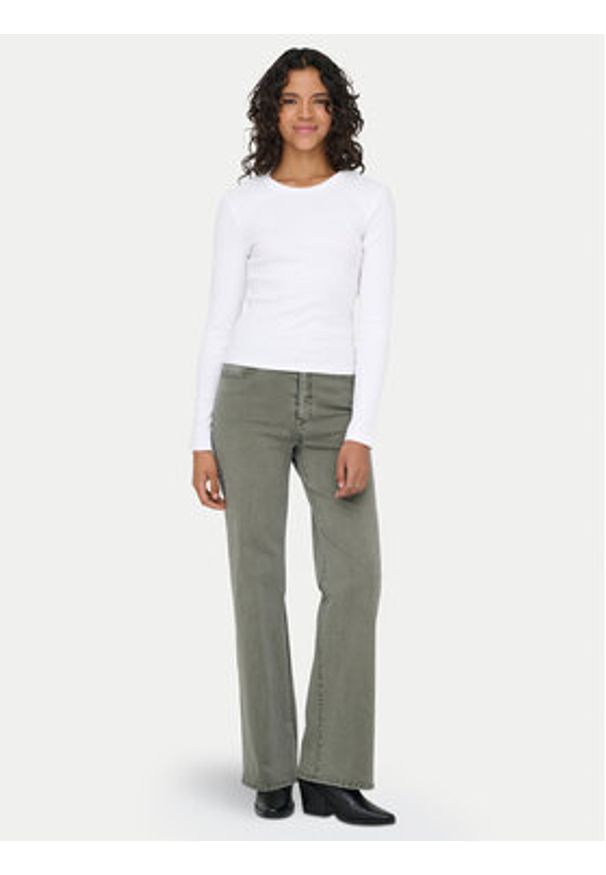 only - ONLY Bluzka Val 15371305 Biały Regular Fit. Kolor: biały. Materiał: bawełna