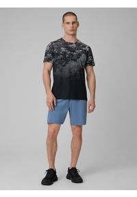 4f - 4F Koszulka treningowa regular szybkoschnąca męska - szara L. Kolor: szary. Materiał: skóra. Sport: fitness #2