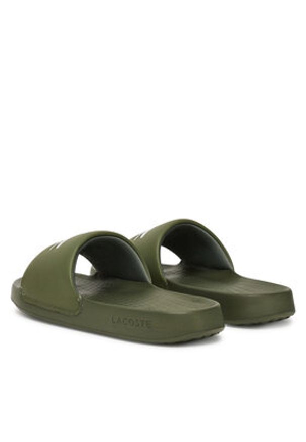 Lacoste Klapki 7-49CMA0021 Khaki. Kolor: brązowy. Materiał: syntetyk