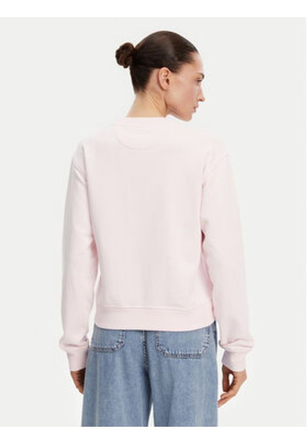Guess Bluza W5GQ12 KBKM0 Różowy Regular Fit. Kolor: różowy. Materiał: bawełna
