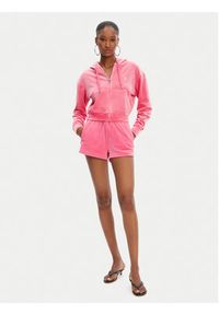 Juicy Couture Bluza Iccle JCWAS125308 Różowy Loose Fit. Kolor: różowy. Materiał: syntetyk #9