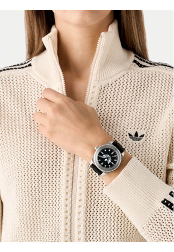Adidas - adidas Zegarek Discoverer One AOSY25021 Srebrny. Kolor: srebrny
