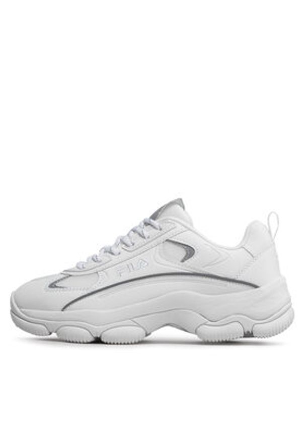 Fila Sneakersy Strada Lucid Wmn FFW0192.10004 Biały. Kolor: biały. Materiał: skóra