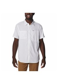 columbia - Koszula Turystyczna Męska Columbia Silver Ridge Utility Lite Short Sleeve. Kolor: biały. Sport: turystyka piesza