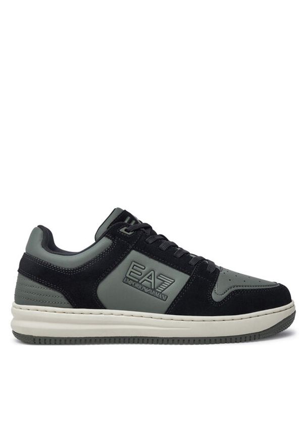 EA7 Emporio Armani Sneakersy X8X195 XK409 U268 Czarny. Kolor: czarny. Materiał: skóra