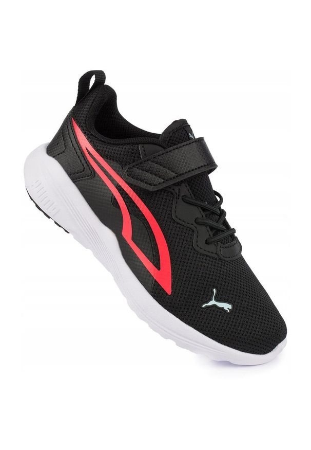 Puma - Dziecięce buty sportowe na rzepy lekkie PUMA ALL DAY ACTIVE AC+. Zapięcie: rzepy. Kolor: czarny