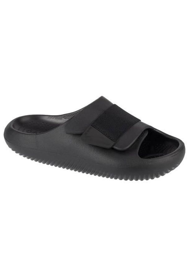 Klapki unisex Crocs 209413001. Kolor: czarny. Materiał: syntetyk, materiał