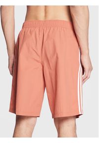 Adidas - adidas Szorty kąpielowe adicolor 3-Stripes HK7388 Pomarańczowy Relaxed Fit. Kolor: brązowy