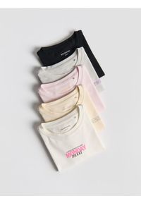 Reserved - Bawełniany t-shirt 5 pack - wielobarwny. Materiał: bawełna #1