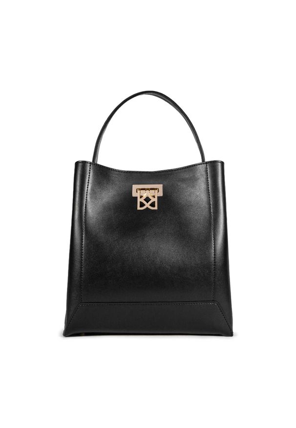 Kazar - Czarna torebka damska. Kolor: czarny. Wzór: gładki. Materiał: skórzane. Styl: elegancki