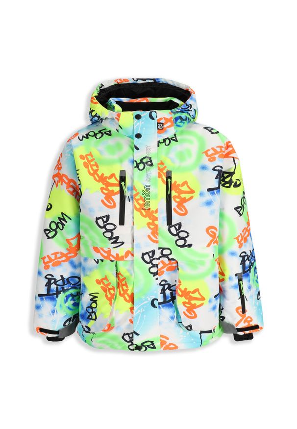 Kurtka narciarska chłopięca snowboard Lemon Explore ZL5. Kolor: wielokolorowy. Materiał: poliester. Sezon: zima. Sport: snowboard, narciarstwo