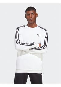 Adidas - adidas Bluza Adicolor Classics 3-Stripes Crew Sweatshirt IA4862 Biały Regular Fit. Kolor: biały. Materiał: bawełna