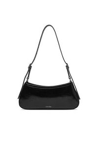 Calvin Klein Torebka Ck Metallic Small Shoulder Bag LV04F3304G Czarny. Kolor: czarny. Materiał: skórzane #5