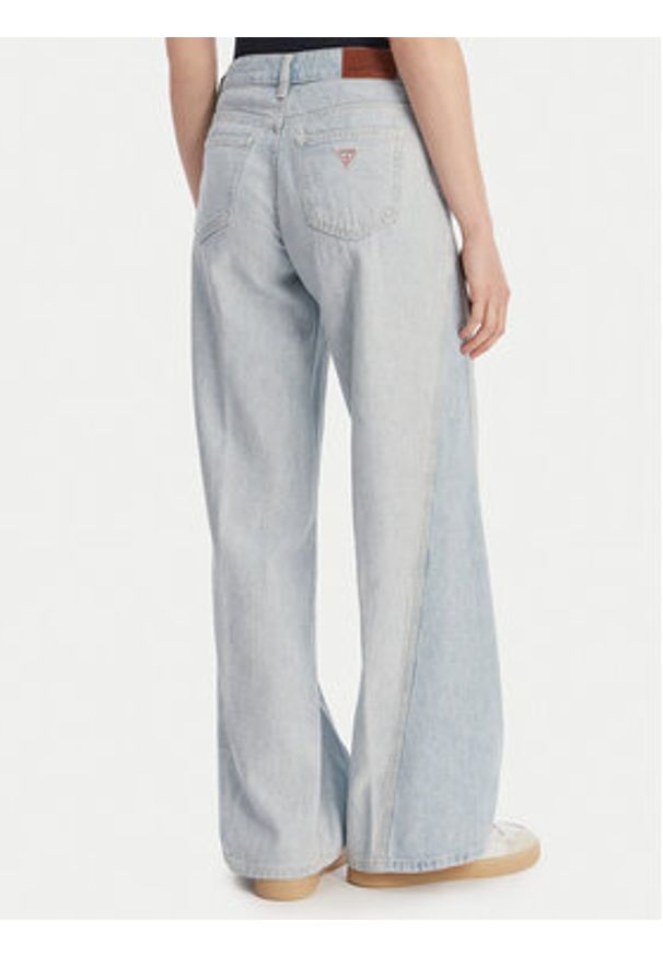 Guess Jeans Jeansy W6GA2T D6534 Niebieski Wide Leg. Kolor: niebieski