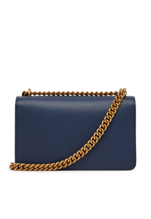 Pinko - PINKO Torebka Love One Mini Dc AI 25-26 PLTT 100074 A0F1 Granatowy. Kolor: niebieski. Materiał: skórzane