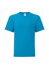 FRUIT OF THE LOOM - Koszulka Dziecięca Iconic 150 Plain T-shirt. Kolor: niebieski
