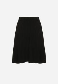 Born2be - Czarna Rozkloszowana Spódnica z Kaszmirem i Wysokim Stanem Agrea. Okazja: na co dzień. Stan: podwyższony. Kolor: czarny. Materiał: kaszmir. Styl: elegancki, casual #6