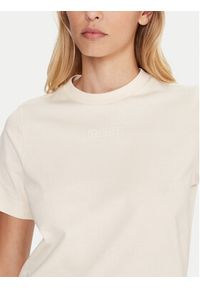 Lacoste T-Shirt TF0355 Beżowy Regular Fit. Kolor: beżowy. Materiał: bawełna #3