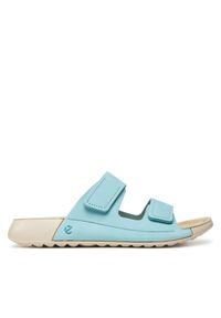ecco - ECCO Klapki Cozmo W 20682302241 Niebieski. Kolor: niebieski. Materiał: skóra, nubuk