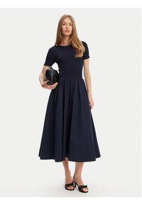 STAUD Sukienka codzienna Laroquette R25S2252PM Granatowy Regular Fit. Okazja: na co dzień. Kolor: niebieski. Materiał: bawełna. Typ sukienki: proste. Styl: casual #5