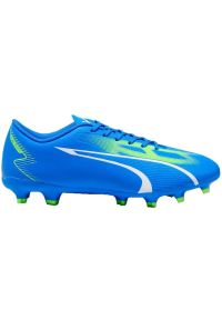 Buty piłkarskie Puma Ultra Play FG/AG M 107423 03 niebieskie. Zapięcie: sznurówki. Kolor: niebieski. Materiał: syntetyk. Szerokość cholewki: normalna. Sport: piłka nożna