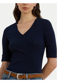Lauren Ralph Lauren - LAUREN RALPH LAUREN Bluzka 200815843010 Granatowy Slim Fit. Kolor: niebieski. Materiał: bawełna #4