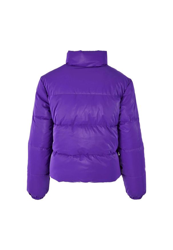 Urban Classics - Damska Kurtka Puchowa Sharkskin. Kolor: fioletowy. Materiał: puch. Sport: turystyka piesza