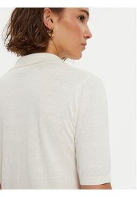 Weekend Max Mara Sweter 2425366091 Écru Regular Fit. Materiał: bawełna, jedwab #3
