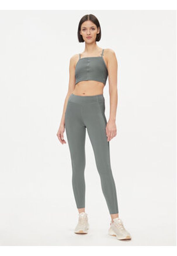 Reebok Legginsy Yoga Performance IM4047 Szary Fitted Fit. Kolor: szary. Materiał: syntetyk