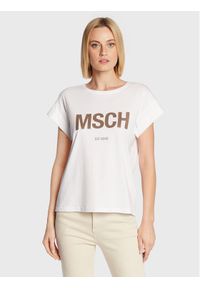 Moss Copenhagen T-Shirt Alva 16708 Biały Boxy Fit. Kolor: biały. Materiał: bawełna