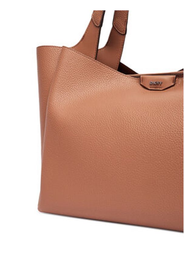 DKNY Torebka R43AYG32 Brązowy. Kolor: brązowy. Materiał: skórzane