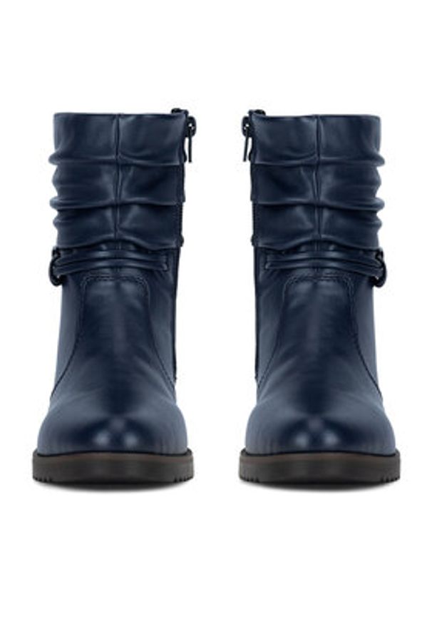 Rieker Botki Y0572-14 Niebieski. Kolor: niebieski. Materiał: materiał