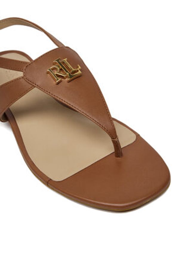 Lauren Ralph Lauren - LAUREN RALPH LAUREN Sandały Everley 802959145002 Brązowy. Kolor: brązowy. Materiał: skóra