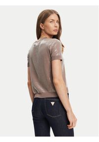 Guess Sweter W5YR21 Z3E70 Brązowy Regular Fit. Kolor: brązowy. Materiał: wiskoza #3