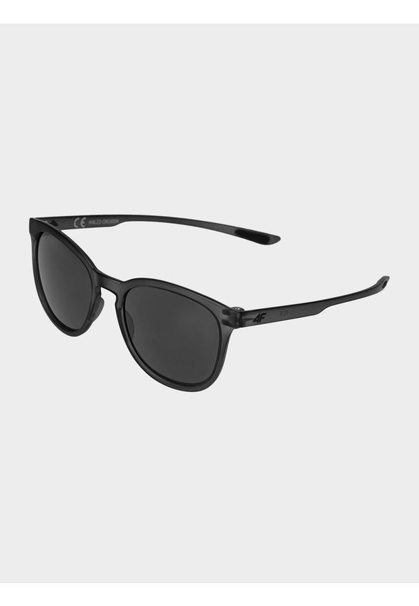 4f - Okulary przeciwsłoneczne z powłoką lustrzaną. Kolor: czarny