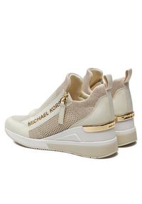 MICHAEL Michael Kors Sneakersy Wills Metallic Stretch Knit Trainer 43S3WIFS4D Beżowy. Kolor: beżowy. Materiał: materiał #4