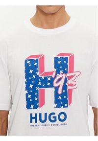 Hugo T-Shirt Nentryle 50513411 Biały Relaxed Fit. Kolor: biały. Materiał: bawełna